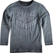 Petrol grijze longsleeve Maat - 104
