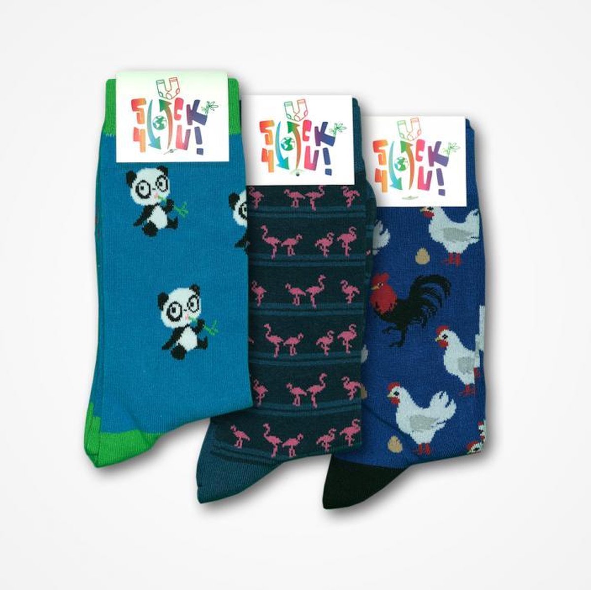 Sockyou box 29 - 3 paar vrolijke bamboe sokken - Maat 40-45
