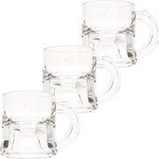 25x Shotglas/shotjes bierpul glaasjes/glazen met handvat 2cl - Herbruikbare shotglazen - Oktoberfest/kroeg/bar/cafe shot/shotjes glazen