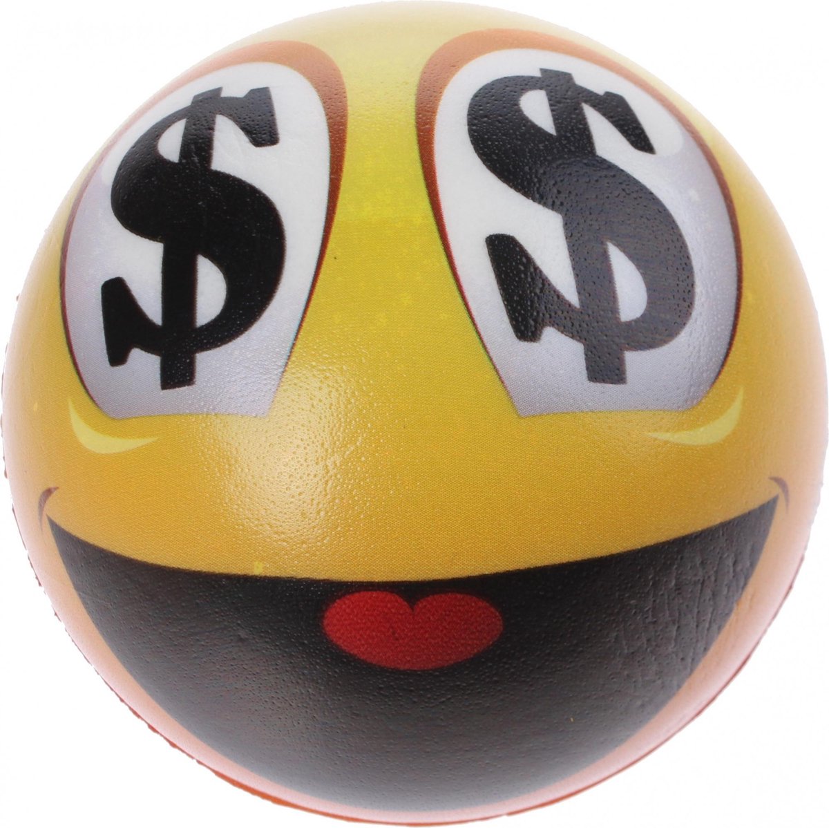 Toi-toys Speelbal Funny Face Dollar Geel 9