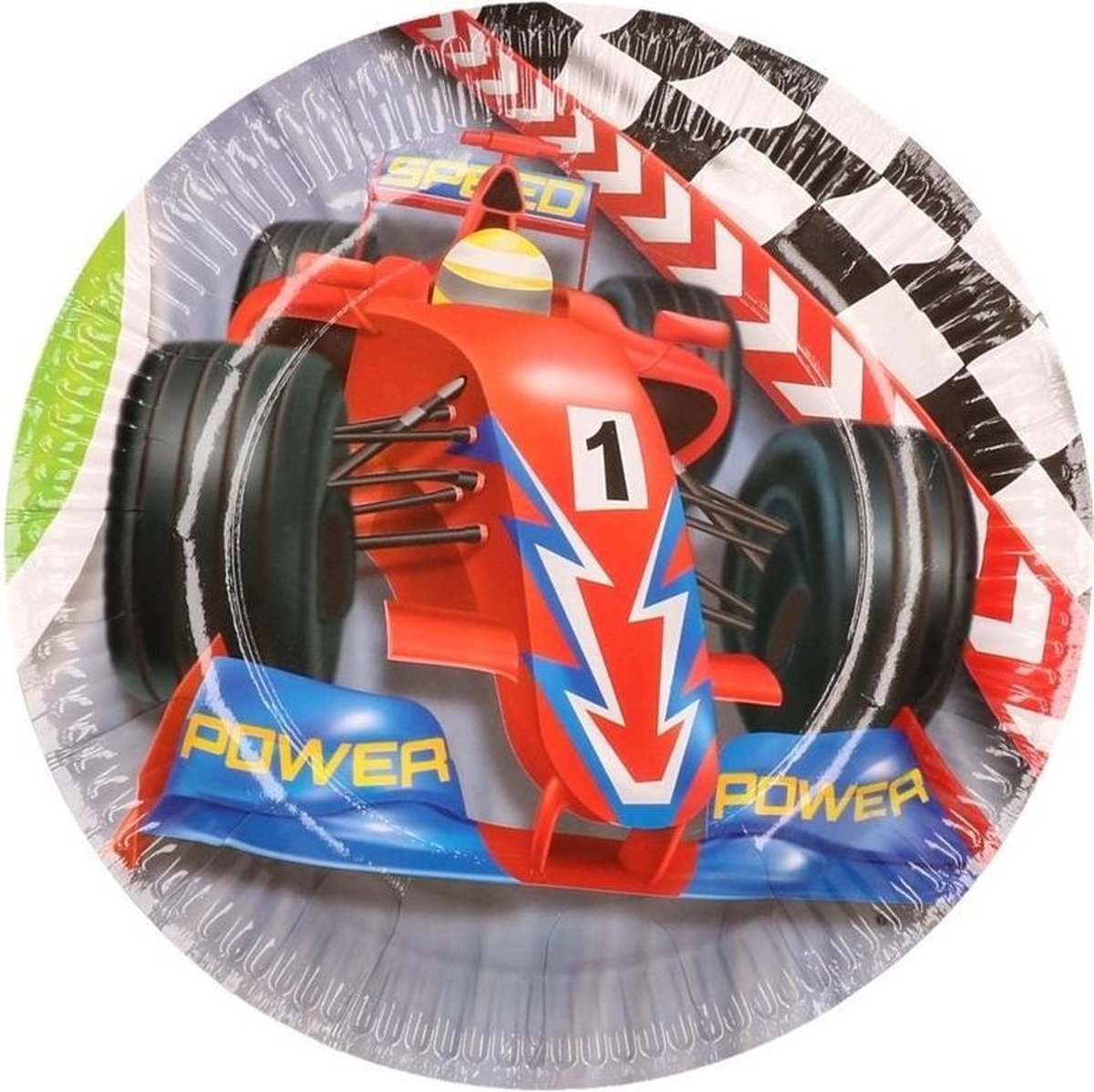 Formule 1 kinderfeest bordjes 6 stuks