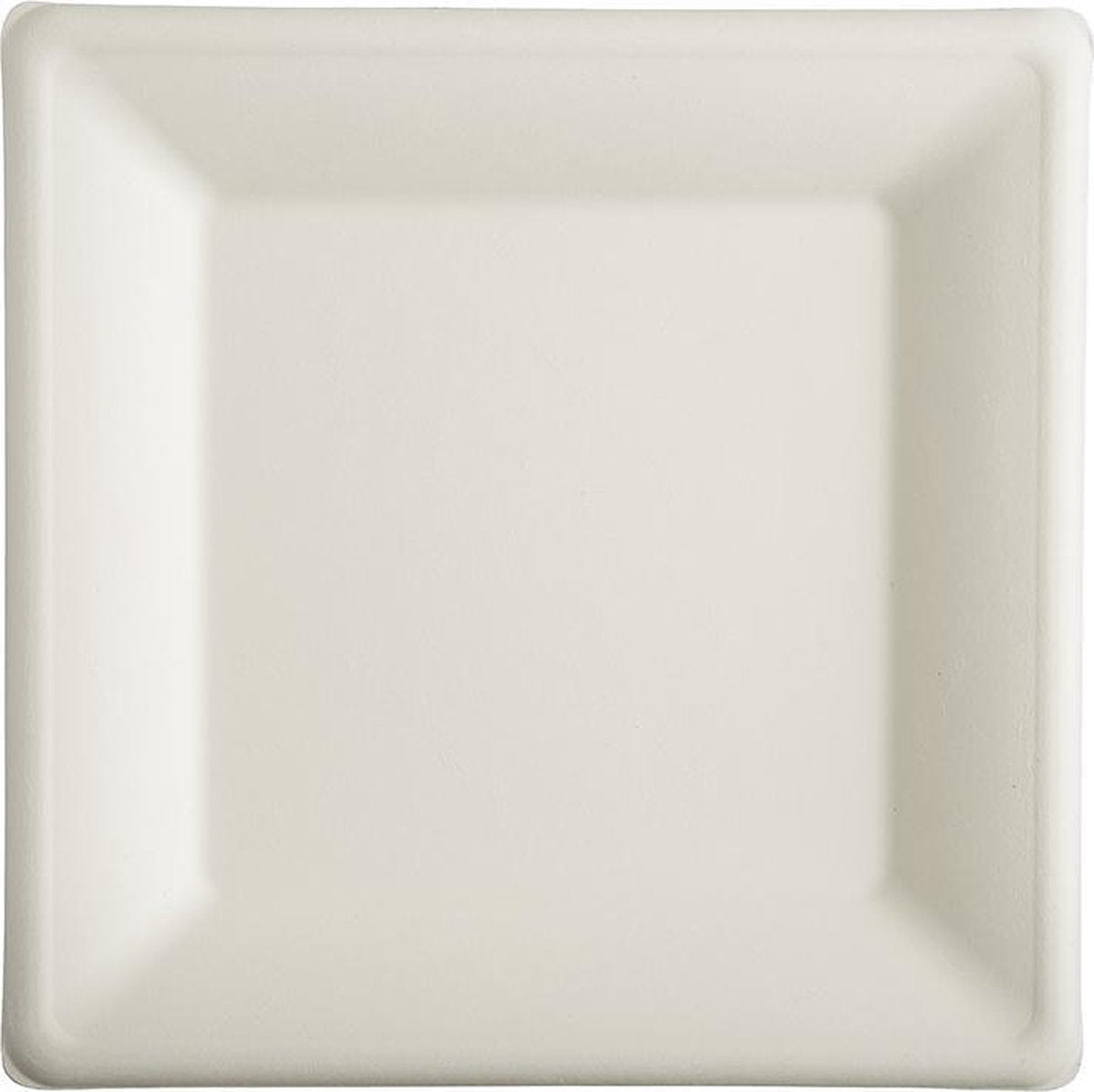 Suikerriet Bord Vierkant 1-vaks 26 cm - 500 stuks