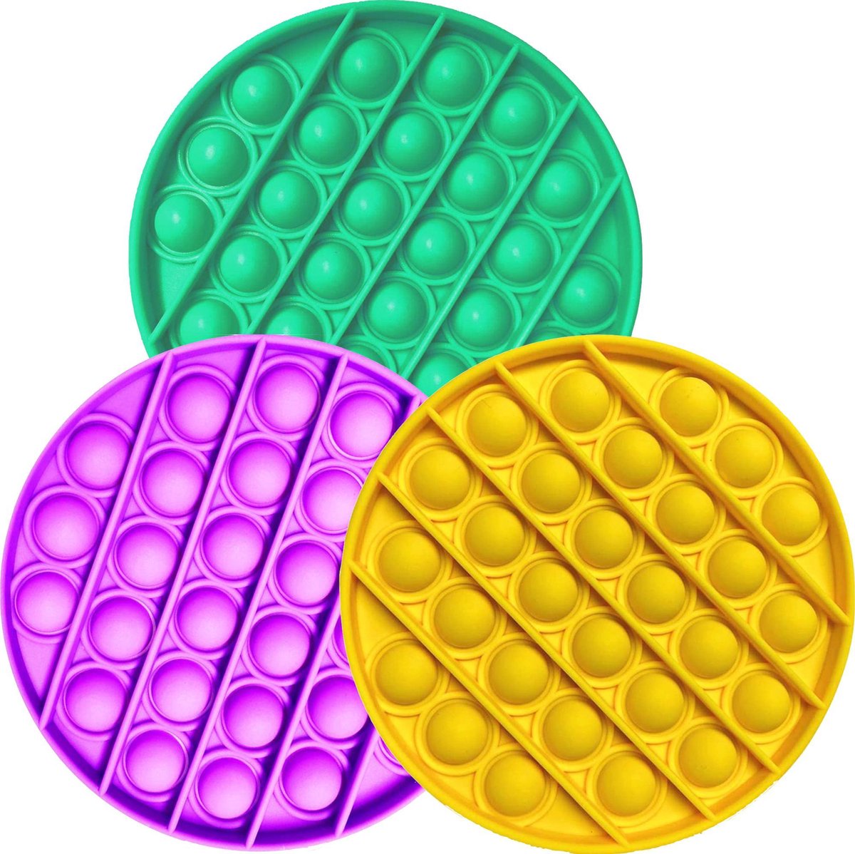 Pop It Fidget Toys - Pop It Fidget Toys Speelgoed Fidget Toy - 3 Stuks