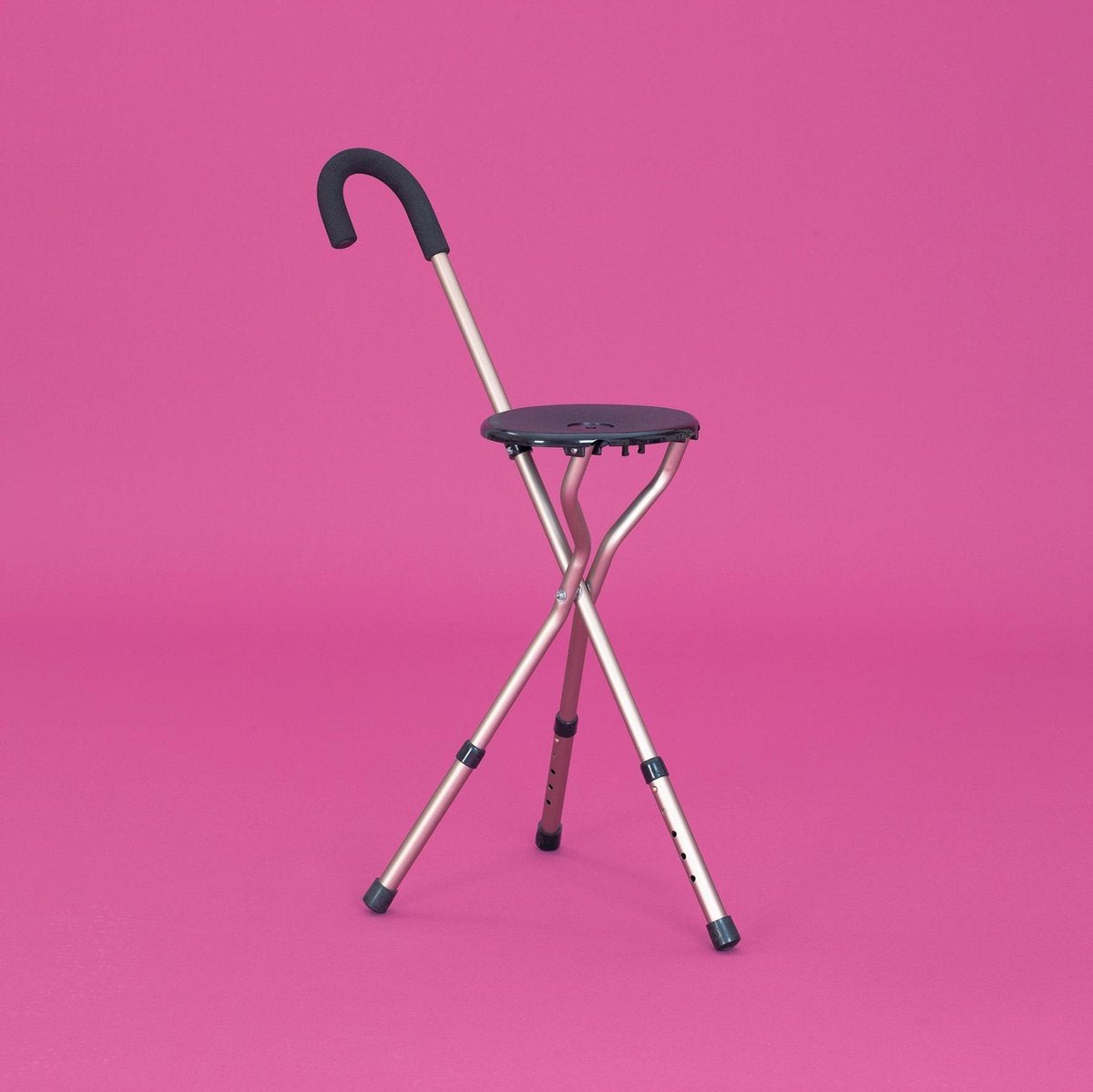 Wandelstokstoeltje in aluminium Homecraft