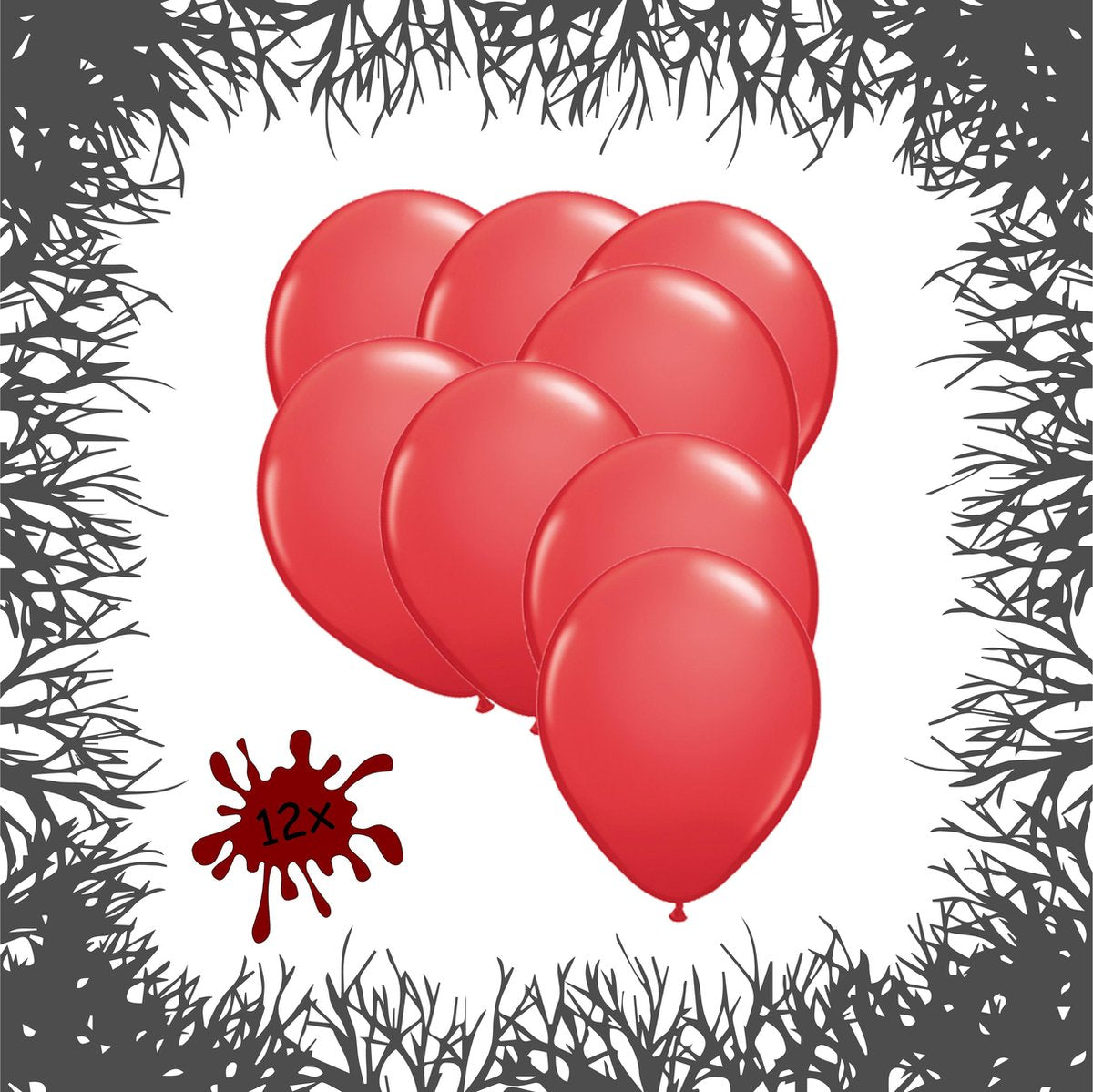Premium Ballonnen Blood Red 12 stuks 30 cm