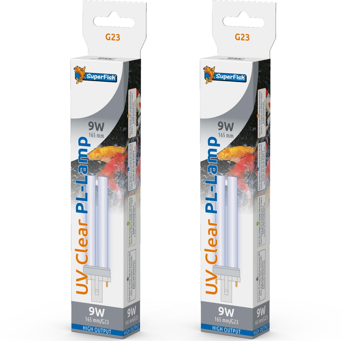 Superfish UV PL 9 Watt vervangingslamp 2 stuks