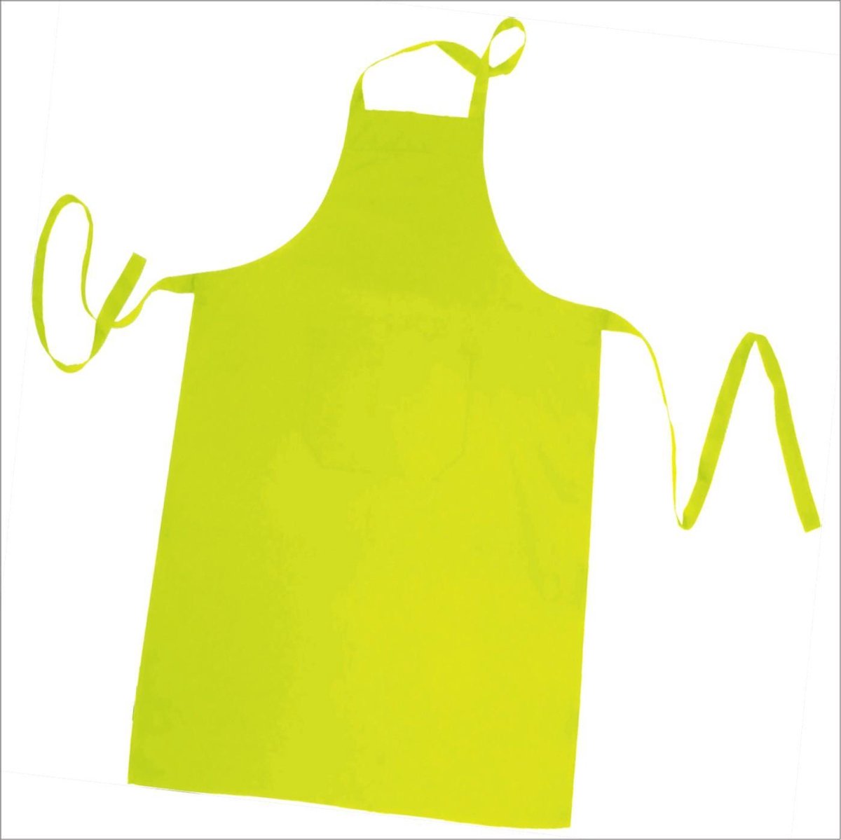 Homéé® Horeca suite Keukenschorten BBQ BIB Apron - fluor geel - 70x100 cm -  2 stuks