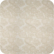 MixMamas Tafelkleed Gecoat Jacquard Linnen Paisley - 140 x 250 cm - Beige