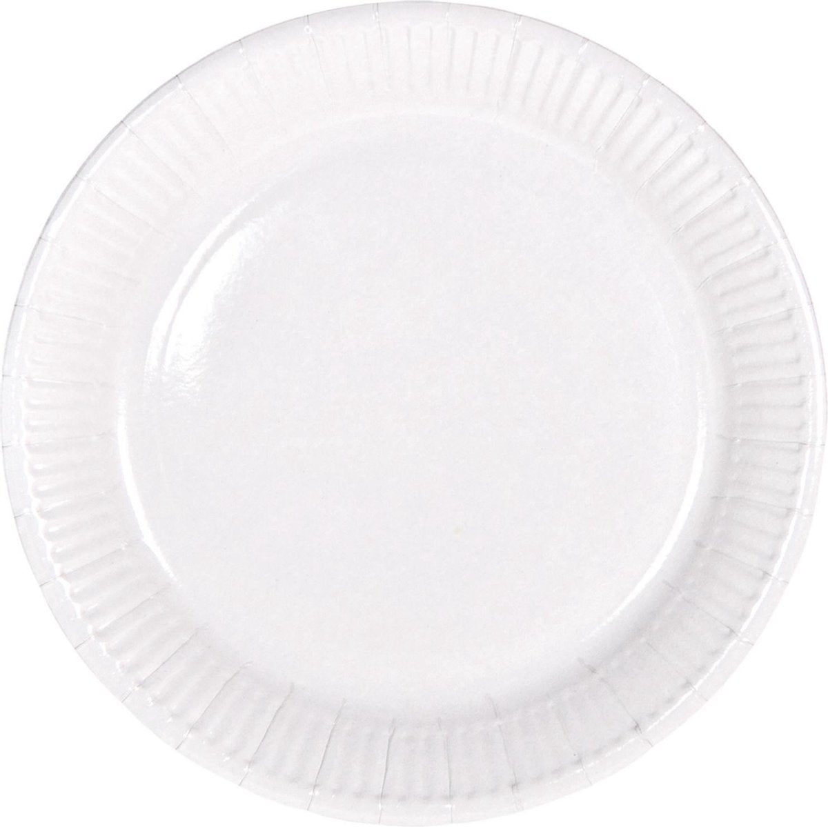 Folat Borden 23 Cm Papier Wit 8-delig
