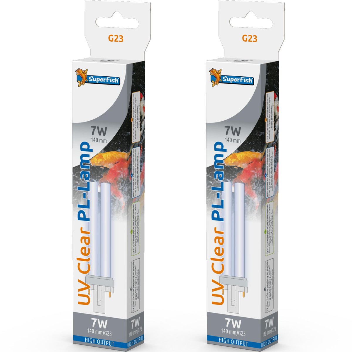 Superfish UV PL 7 Watt vervangingslamp 2 stuks