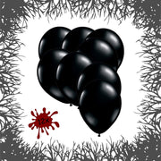 Premium Ballonnen Midnight Black 12 stuks 30 cm