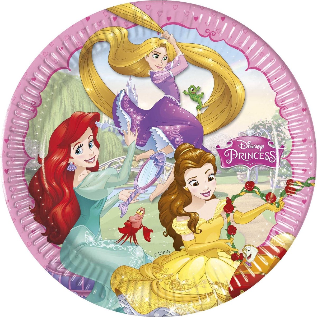 PROCOS - 8 Disney Dreaming Princesses borden van karton - Decoratie > Borden