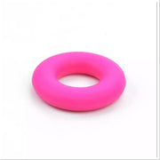 Bijtketting-Kauwketting- Ring- Subtiel-met Satijnkoord- Roze