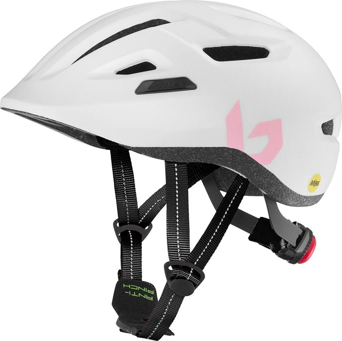 Bollé Fietshelm Stance Junior Mips 51-55 Cm Parelwit Maat S