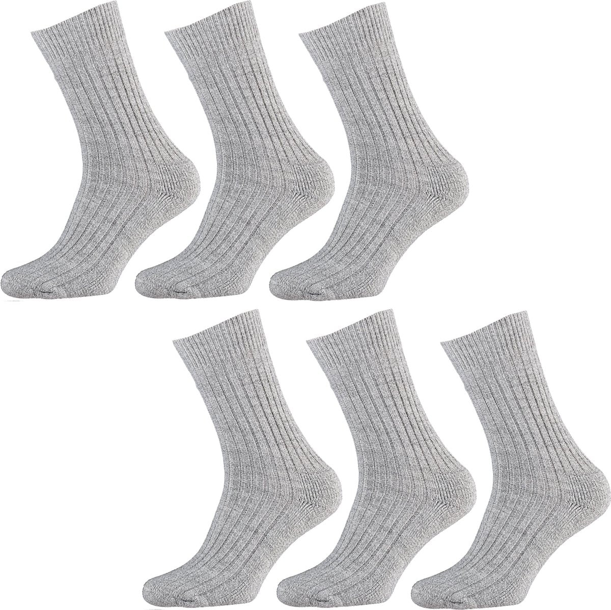 Apollo 6P Noorse Sokken Grijs - Maat 39-42