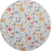 MixMamas Rond Tafelzeil - Ø 140 cm - Vlinders - wit