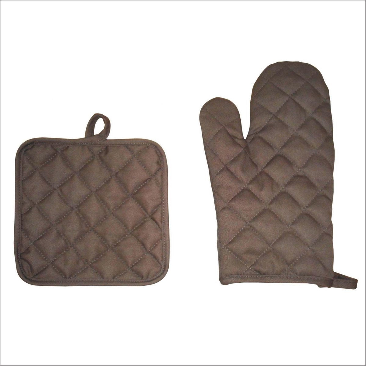 Homéé - Ovenwant en Pannenlap 2 delige | 6 sets | Taupe bruin‎‎