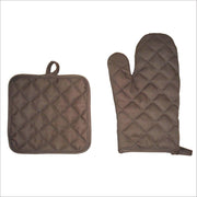 Homéé - Ovenwant en Pannenlap 2 delige | 6 sets | Taupe bruin‎‎