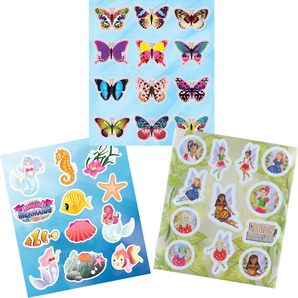 Uitdeelcadeautjes Sticker vellen 8x 3 stuks “Fantasy” 11