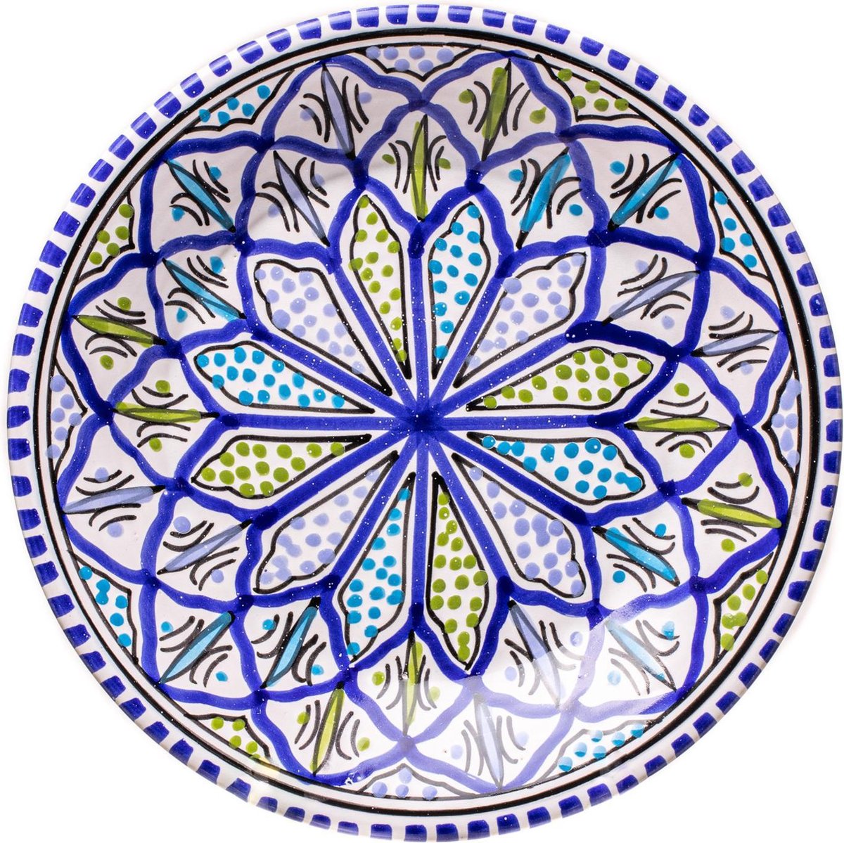 Sareva Ontbijtbord Blue Green Ø 24 cm