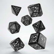 Steampunk Black & white Dice Set
