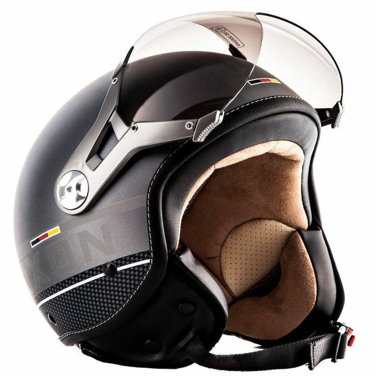 SOXON SP-326 PLUS Titan jethelm XS 53-54cm hoofdomtrek