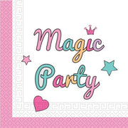 Procos Servetten Magic Party 33 X 33 Cm Papier Blauw 20 Stuks