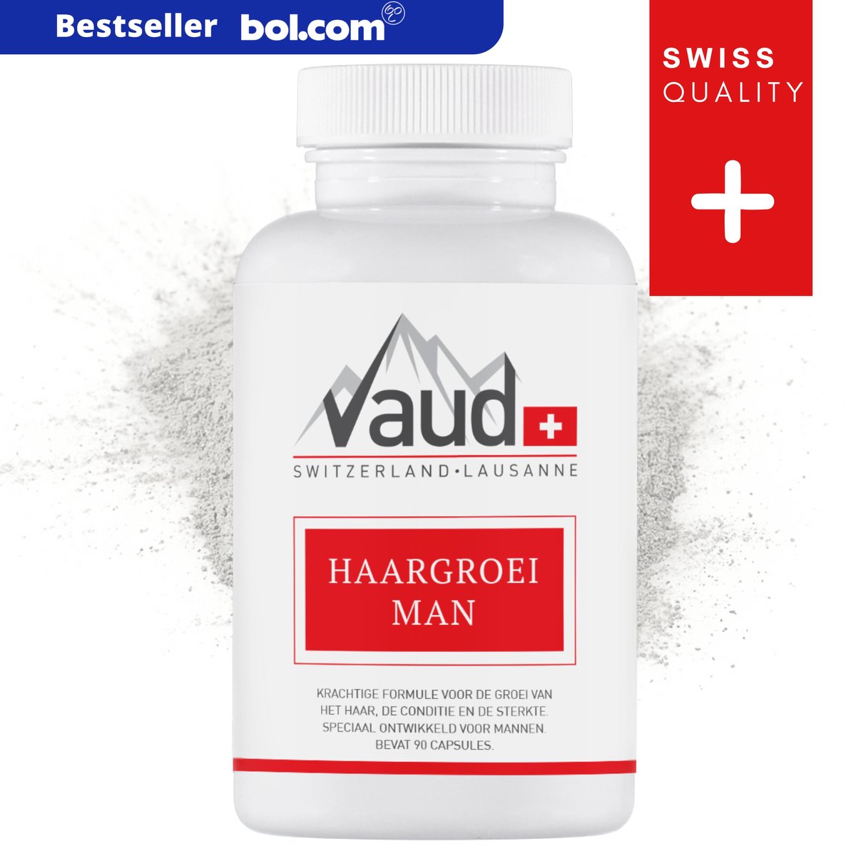 Haargroei Man | Vaud | Haarproducten | Haargroei producten | Zwitserse kwaliteit | Haaruitval mannen | Kaalheid