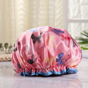 Afabs® Douchemuts / Shower cap / Douchekapje / Douchecap - Roze met vlinders