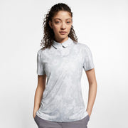 Nike Dri-Fit Aop Sport Polo Dames - Pure Platinum/White - Maat S
