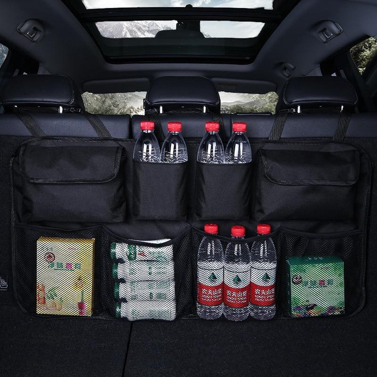 Auto Kofferbak Achterbank Opbergtas - Organizer Stoelhoes - Opbergen & Opruimen - Interieur Accessoires & Benodigdheden - Zwart