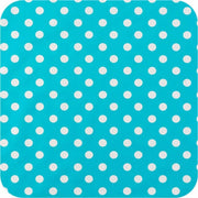 MixMamas Tafelzeil Grote Stip - 140 x 200 cm - Turquoise/Wit