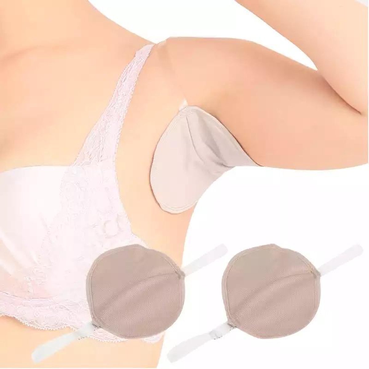 Herbruikbare Okselpads - Anti Zweet Werking- Tegen Zweetplekken  - Man / Vrouw - Polyester - 1 Paar