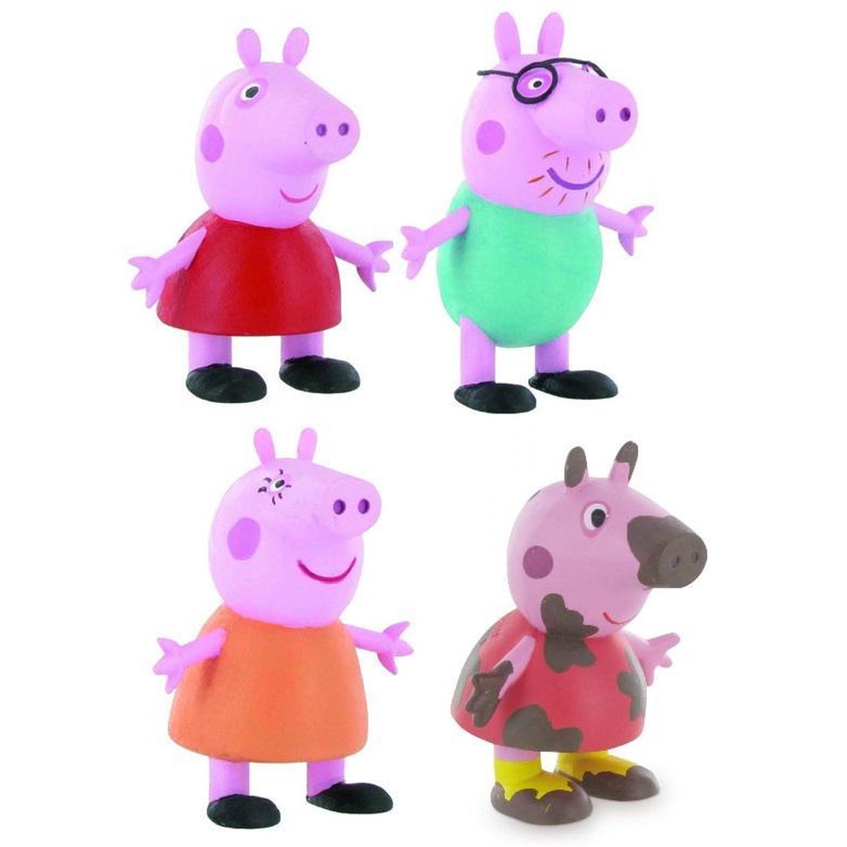 peppa pig speelfigurenset 4 stuks (Comansi