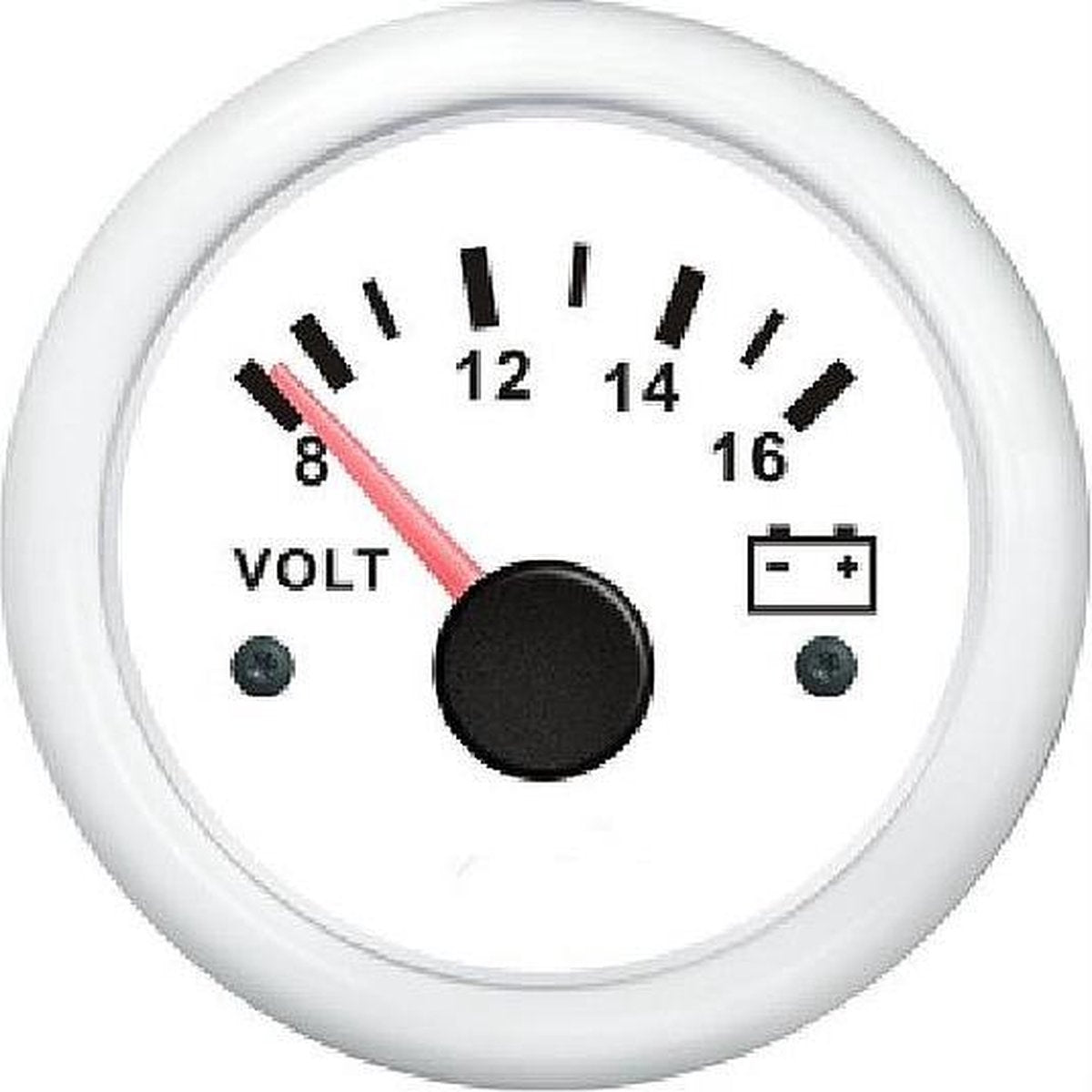 FES Marine Voltmeter 12 volt - Wit