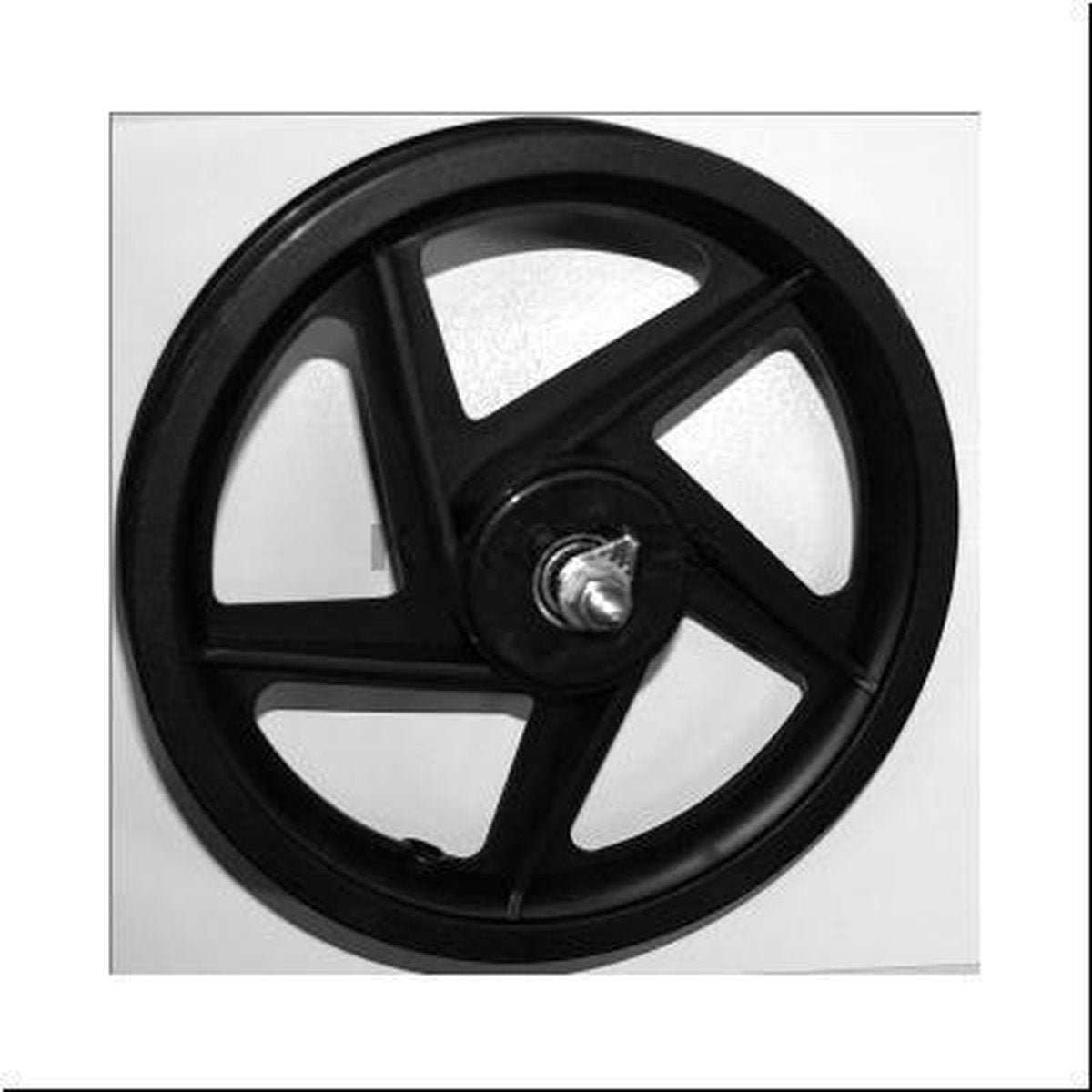 Hzb voorwiel 12 inch etrto 203 kunststof zwart vaste as
