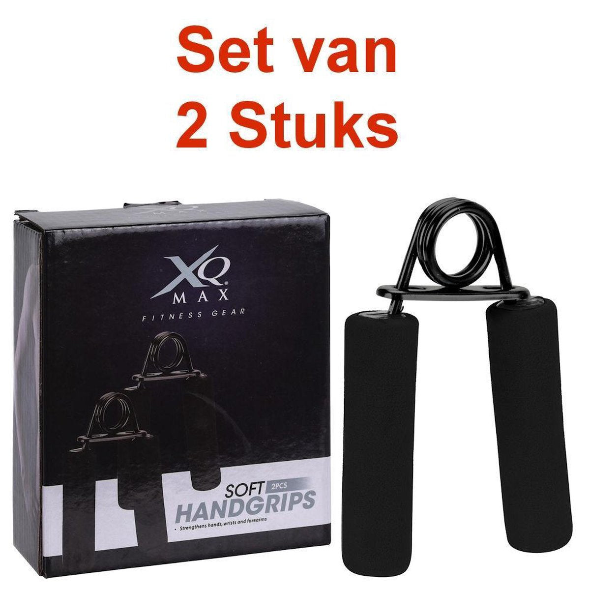 PRO Deluxe 2-Delige Handgrips Fitness Trainer - Handknijper - Grip Handtrainer Set - Onderarm spieren Trainer - Knijphalter