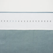 Meyco XXX wieglaken - 75 x 100 cm - Grijs/Stone Green