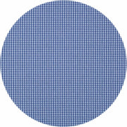 MixMamas Rond Tafelkleed Gecoat - Ø 160 cm - Ruitje - Donkerblauw