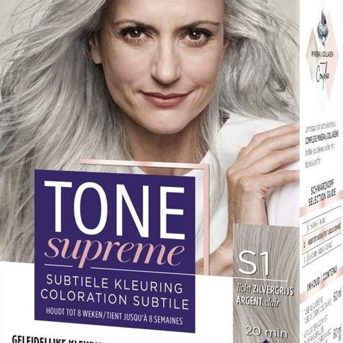 Schwarzkopf Tone Supreme S1 Licht Zilvergrijs 60 ml Haarverf - 1 stuk