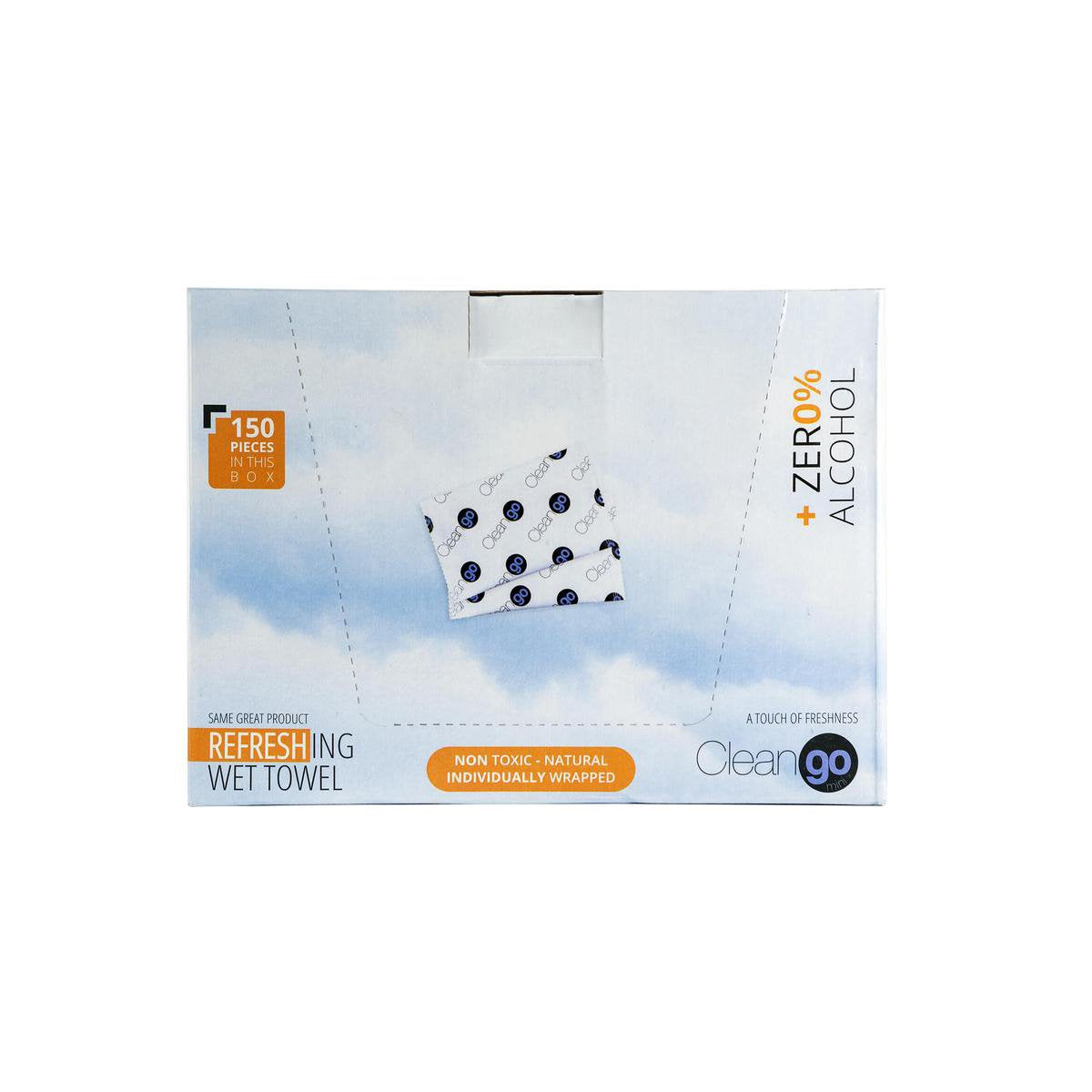 Cleango - luxe vochtige doekjes zonder alcohol - ongeparfumeerd - mini - 150 stuks