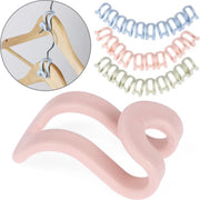 Kleerhangers – 10 stuks – Roze – Meer ruimte in je kledingkast - Klerenhangers – Extra opbergruimte voor kleding – Kunststof – Kleerhanger – Hanger – Kleren ophangen – Kledinghanger
