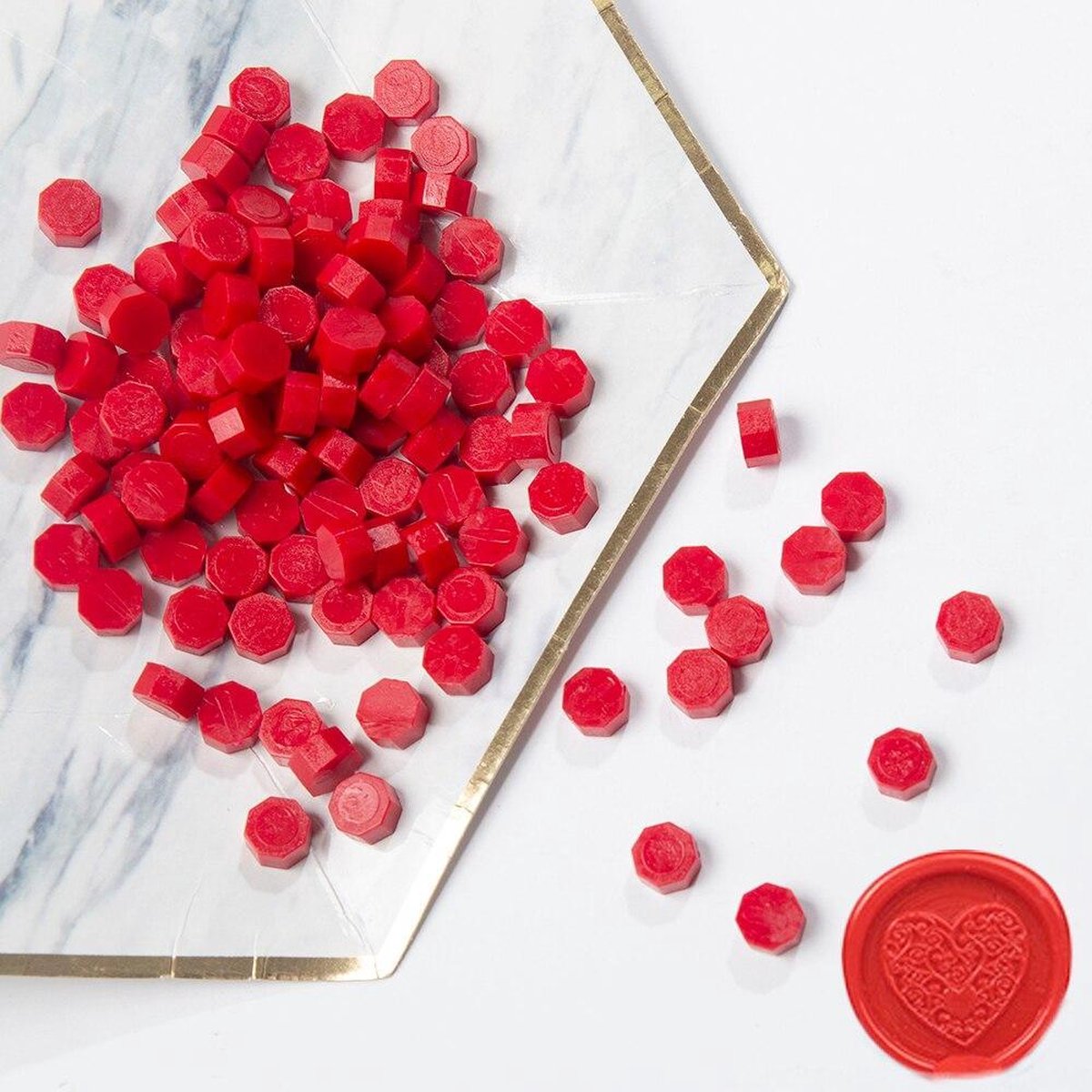 Sealing Wax 100 stuks - Zegellak - Seal - Lakzegel - Stempelen - 35 Gram - Rood