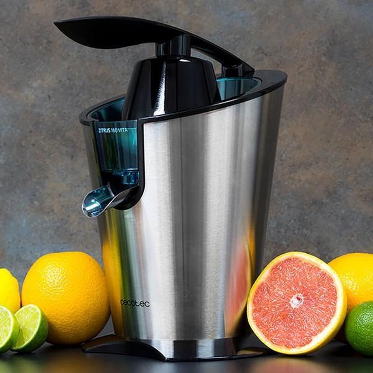 Electric Juicer Cecotec Zitrus 160 Vita Inox 160w