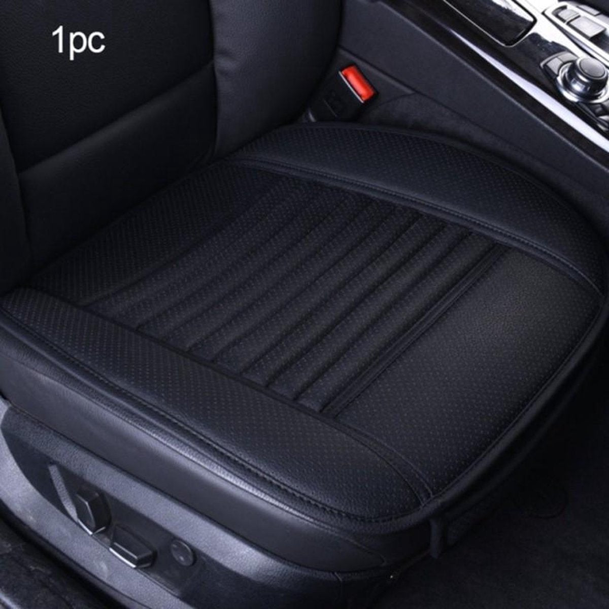 1 Stuk - Autostoelhoes - Auto Accessoires - Autohoes - Stoelhoezen Auto - Autostoel beschermer - Zwart - Universele - Leer
