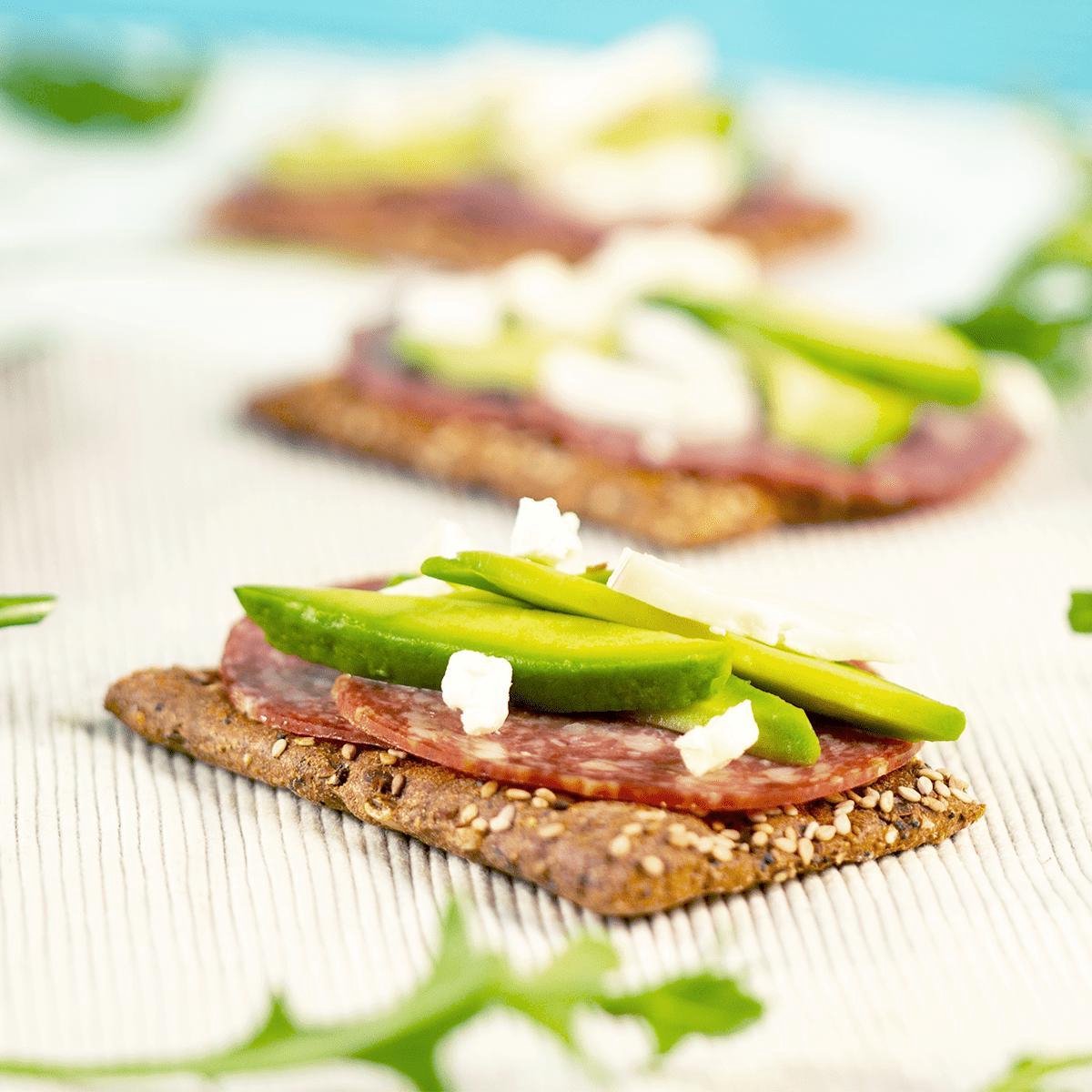 Protiplan | Crackers | Sesamzaad | 9 x 10 gram  | Eiwitrijke voeding | Koolhydraatarme Crackers   | Afvallen met gezond en lekker eten!
