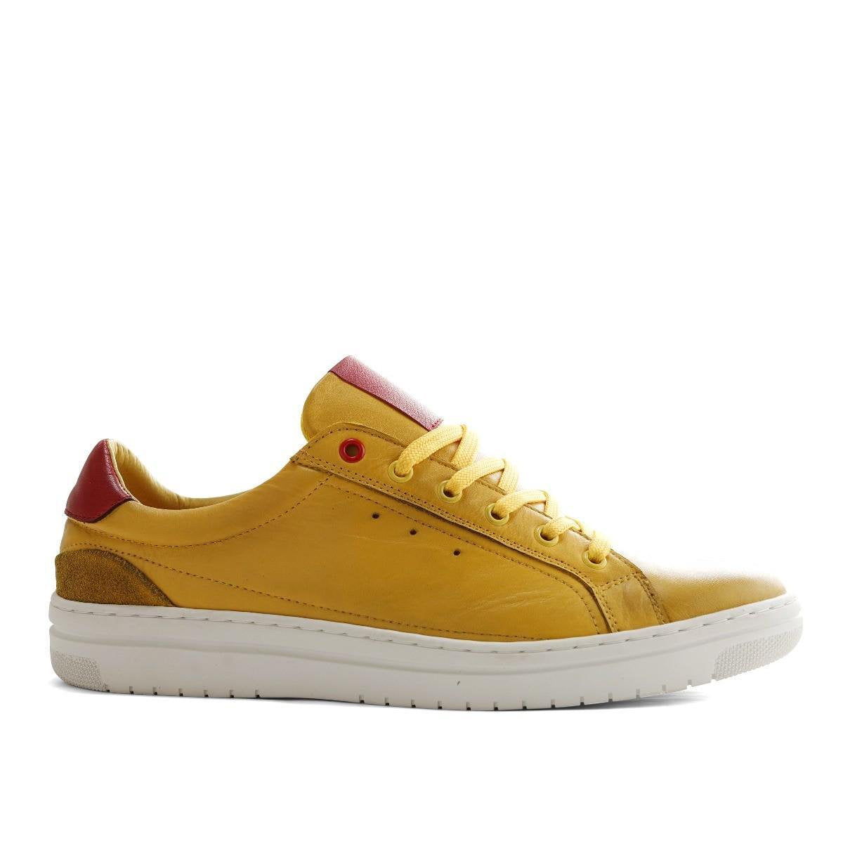 NoGRZ A.B.Mullett - Leren heren sneakers - Geel - Maat 45