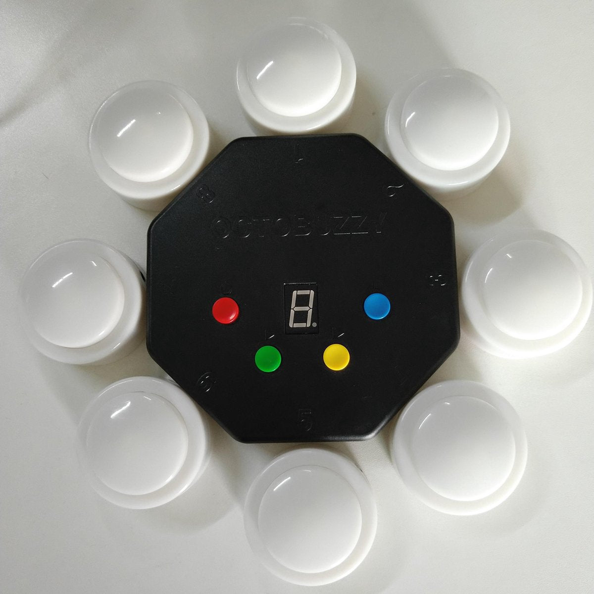 QuizXpress Octobuzzy quiz buzzer/drukknop systeem wit