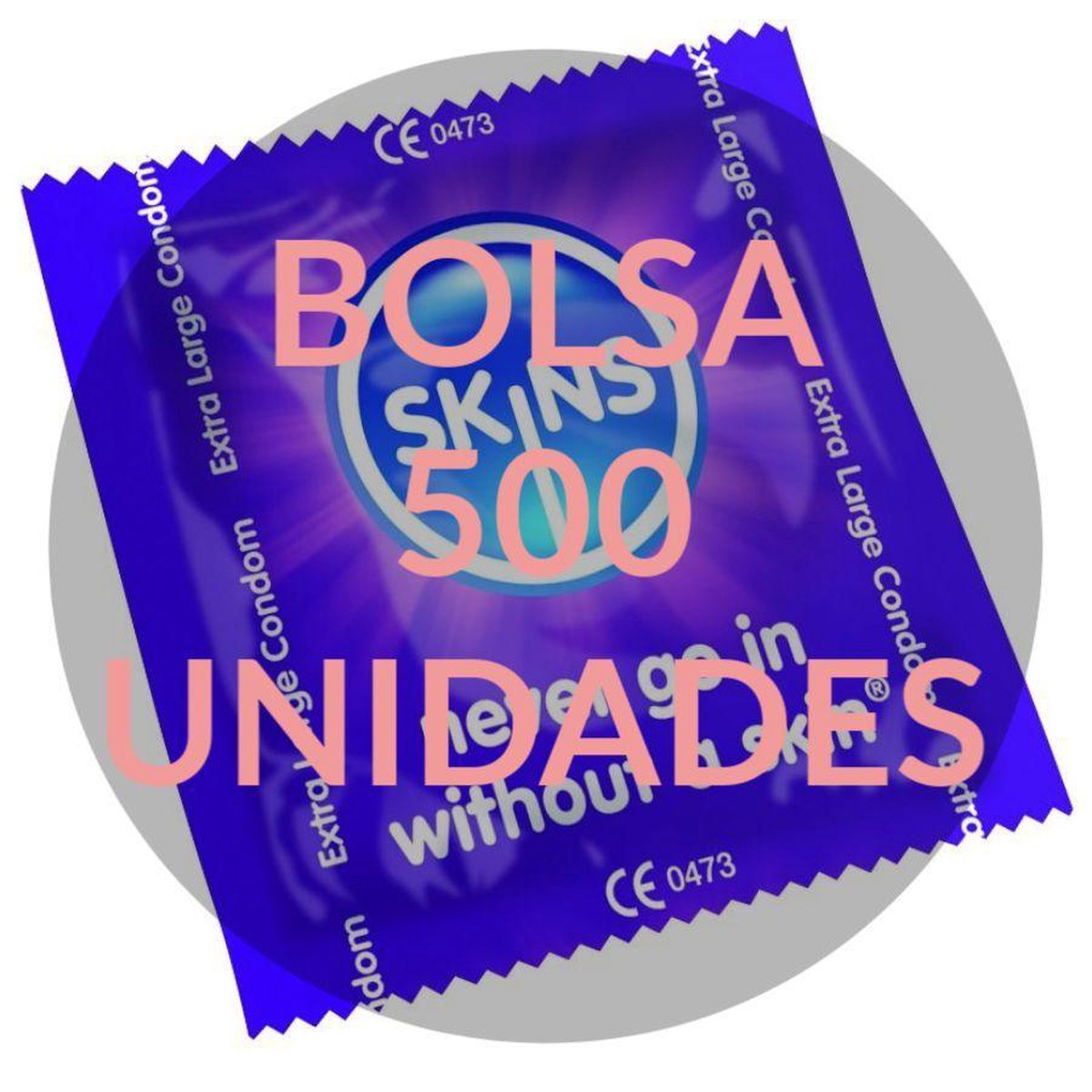 Skins -  XL condooms zonder latex geur - 500 stuks - voorkomt zwangerschap.
