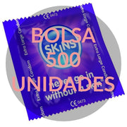 Skins -  XL condooms zonder latex geur - 500 stuks - voorkomt zwangerschap.